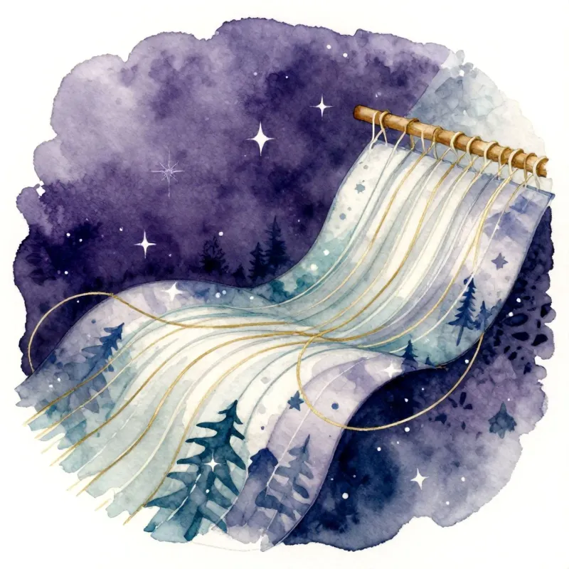 Psychedelische Integration — Illustration des Prozesses der Verarbeitung und Einbettung psychedelischer Erfahrungen