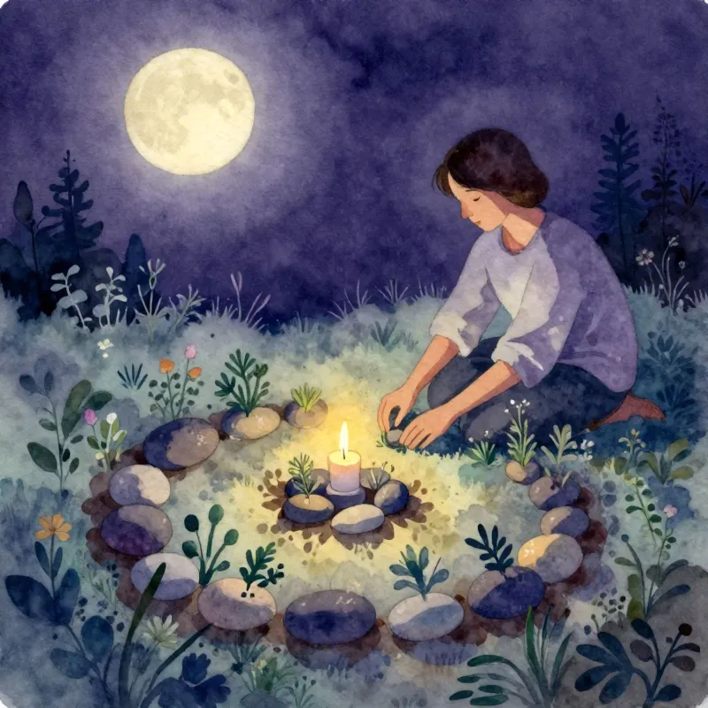 Psychedelische Vorbereitung — Illustration der Schritte zur sicheren Vorbereitung auf psychedelische Erfahrungen